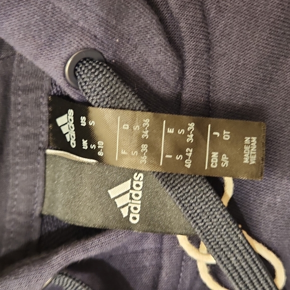 🔻Women's Adidas Originals  Striped Cropped Hoodie Small  Limited Edition - Picture 5 of 5